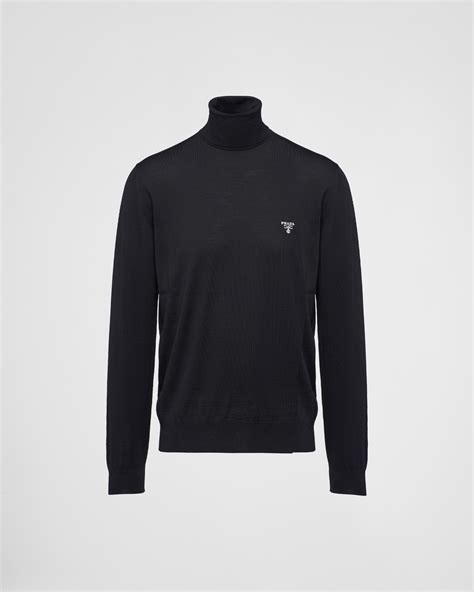 prada turtleneck men's|Black Wool Turtleneck .